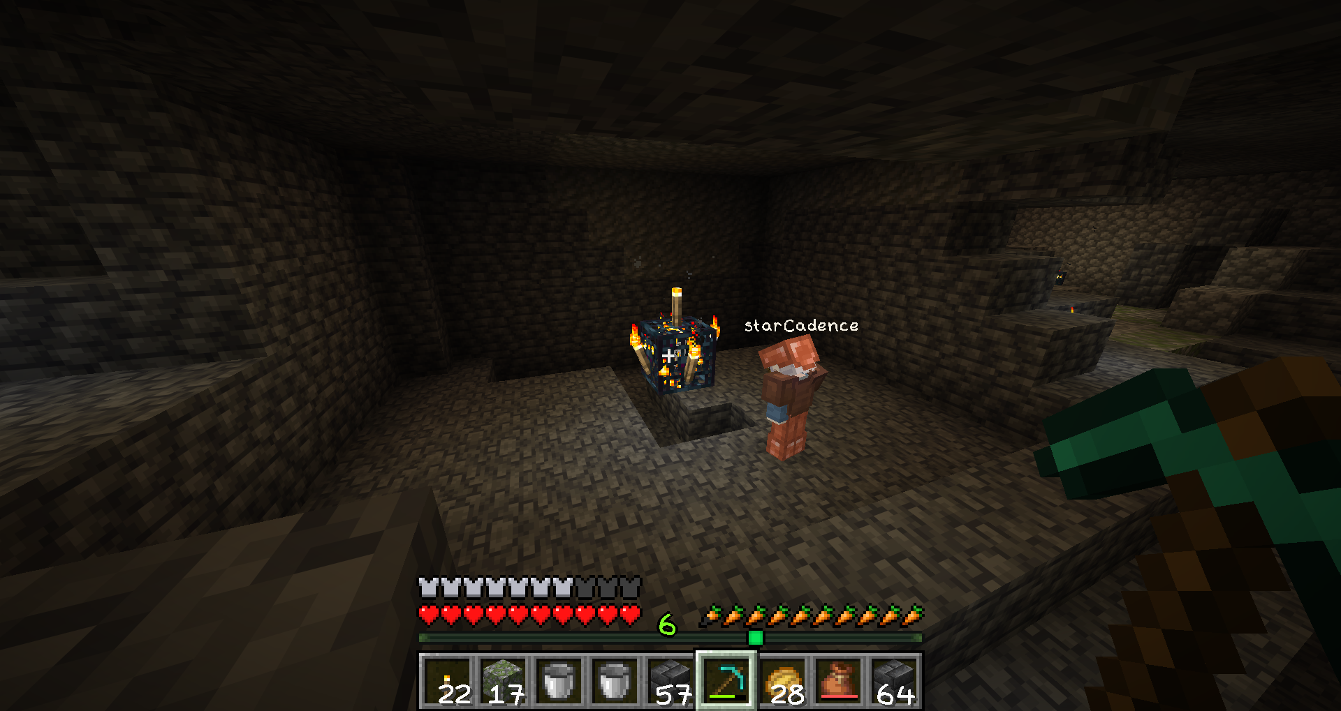 Chimera digging out a dungeon.